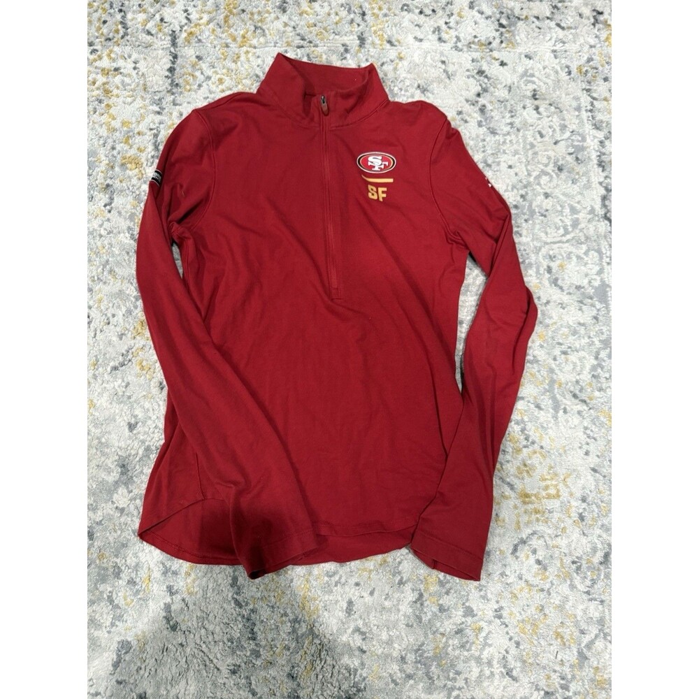 Under Armour Combine 1/2 Zip Women's SmallRed NFL 49ers Lightweight Pullover Top